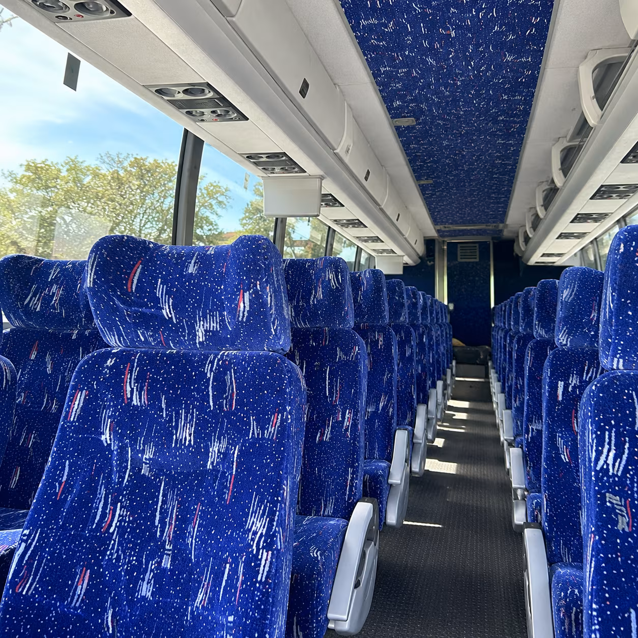 north charleston charter bus interior